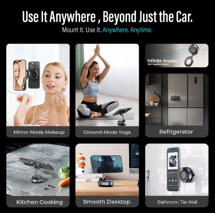 MagnetoMount Pro™ – Premium 360° Magnetic Phone Holder | Secure, Strong & Stylish