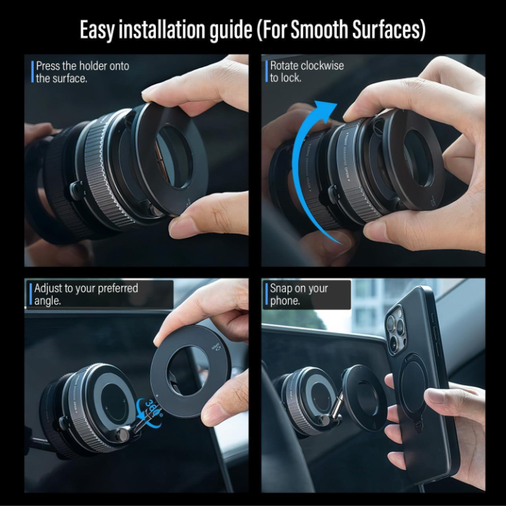 MagnetoMount Pro™ – Premium 360° Magnetic Phone Holder | Secure, Strong & Stylish