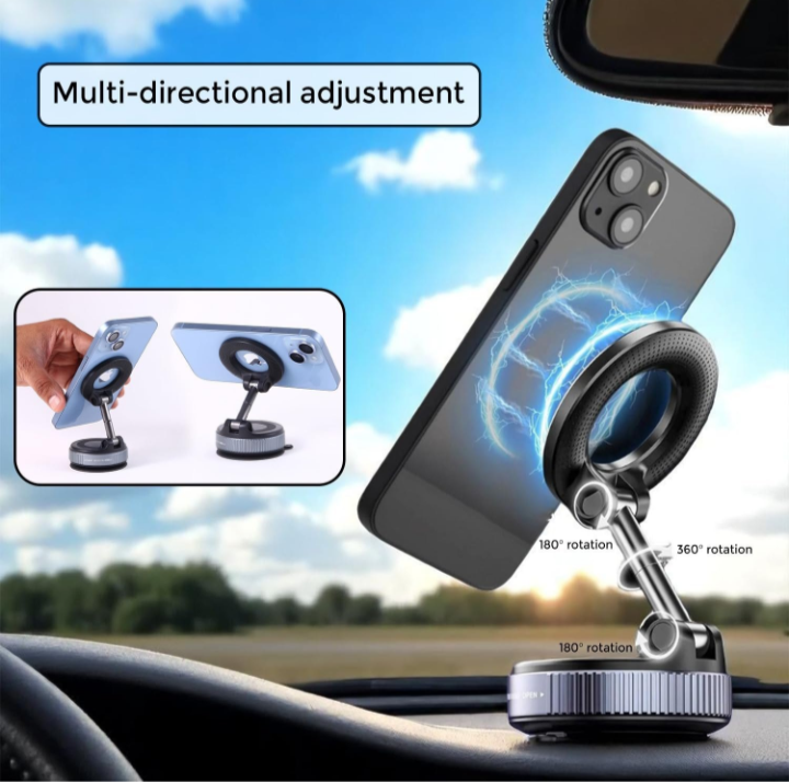 MagnetoMount Pro™ – Premium 360° Magnetic Phone Holder | Secure, Strong & Stylish